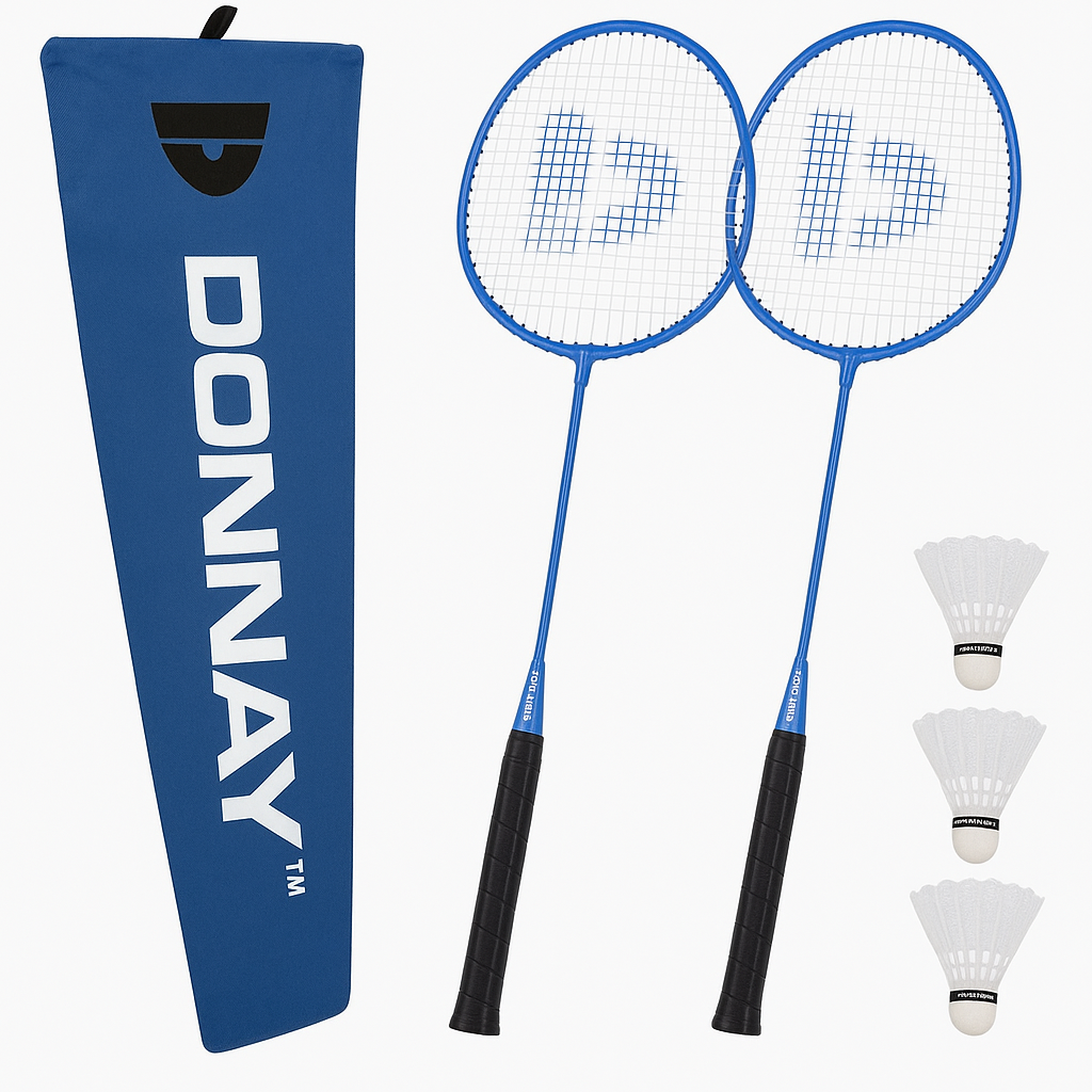 Donnay Badminton Set 2 Racket + 3 Shuttlecocks + 1 Carry Case 111222